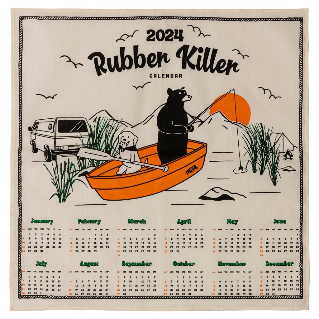 Rubber Killer - 2024 RUBBER KILLER CALENDAR (ผ้าพันคอ, ผ้าคลุมไหล่, ผ้าคาดศีรษะ)