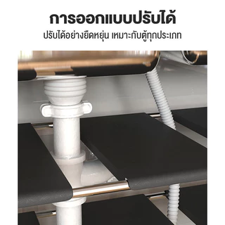 ชั้นวางของใต้ซิงค์ 1ชั้น/2ชั้น ยืดหดได้ถึง88cm ชั้นเก็บขอ สแตนเลส ชั้นวางของในครัว ชั้นวางอเนกประสงค์ ไม่เกิดสนิม