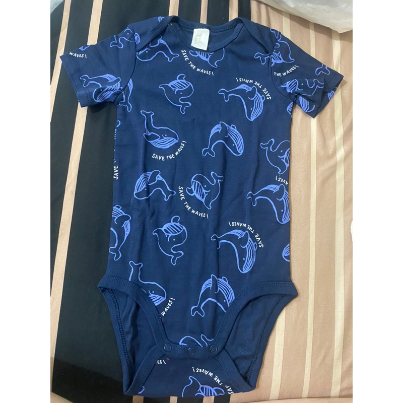 H&M เสื้อผ้าเด็ก ชุดจัมฟ์สูทเด็ก ผ้าคอตตอน ไซส์ 2-3 ขวบ