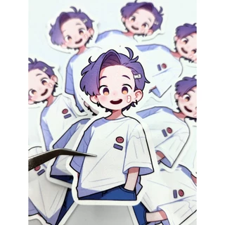 ✨รับทำสติกเกอร์✨ ( พร้อมส่งใน 1 วัน สั่งวันนี้จัดส่งวันถัดไป )⚡️ ไดคัท 100% ไดคัทตามตัวละคร สติกเกอร์ขาวเงา กันน้ำ