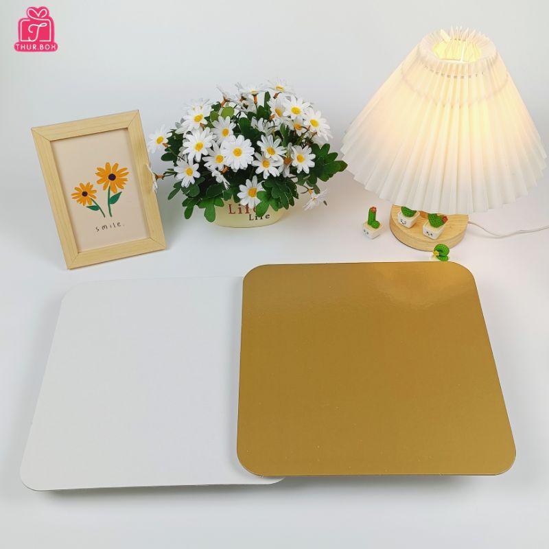 ฐานรองเค้ก 3 ปอนด์ หนา 900 แกรม (10ใบ/แพ็ค) - รูปที่ 4