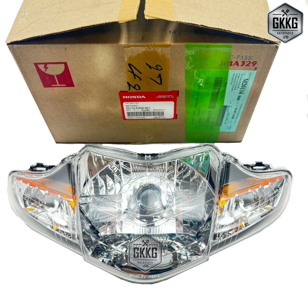 ไฟหน้า โคมไฟหน้า แท้ศูนย์ HONDA WAVE110i (2009-2018) รหัสสินค้า 33110-KWW-601