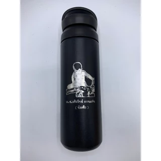 กระบอกรุ่นฝาหิ้ว เก็บอุณหภูมิร้อน-เย็น (500ml) เลเซอร์รูป/ข้อความ โลโก้ ออกแบบเองได้