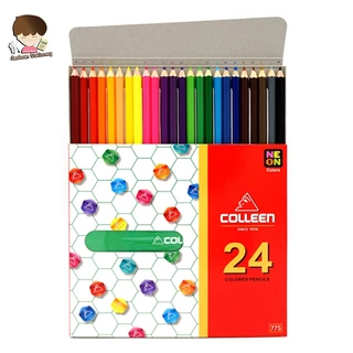 สีไม้ยาวคอลลีน 12สี 24สี 36สี 48สี 60 สี 1 หัว No.775 COLLEEN