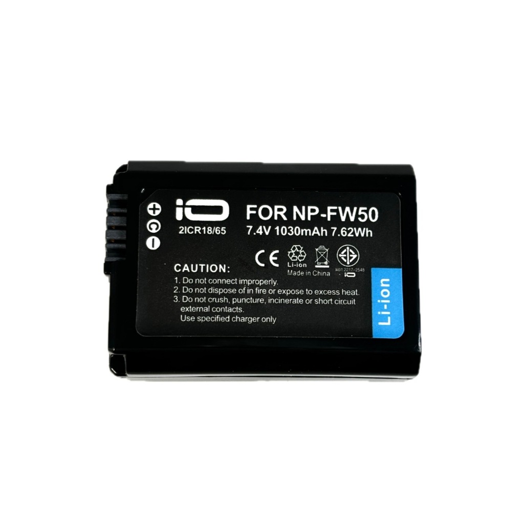IOแบตเตอรี่กล้อง Camera Battery For Sony รหัสแบต NP-FW50 (มี มอก.รับรอง รับประกันสินค้า 1 ปีเต็ม)สามารถออกใบกำกับภาษีได้