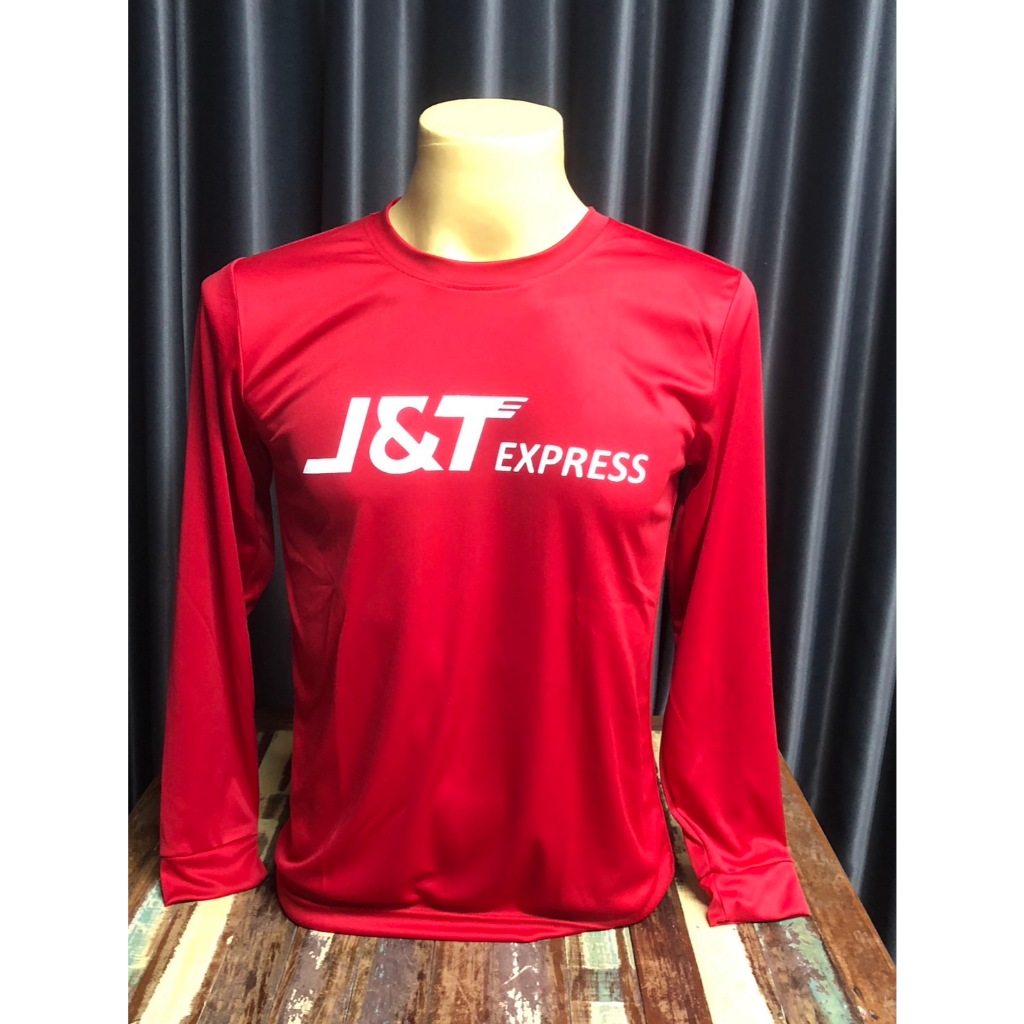 L001 เสื้อยืดคอกลมแขนยาว สกรีนลาย J&Tอย่างเท่ห์ มี3สี แดง ขาว ดำ มี6ไซส์ S M L XL 2XL 3XL