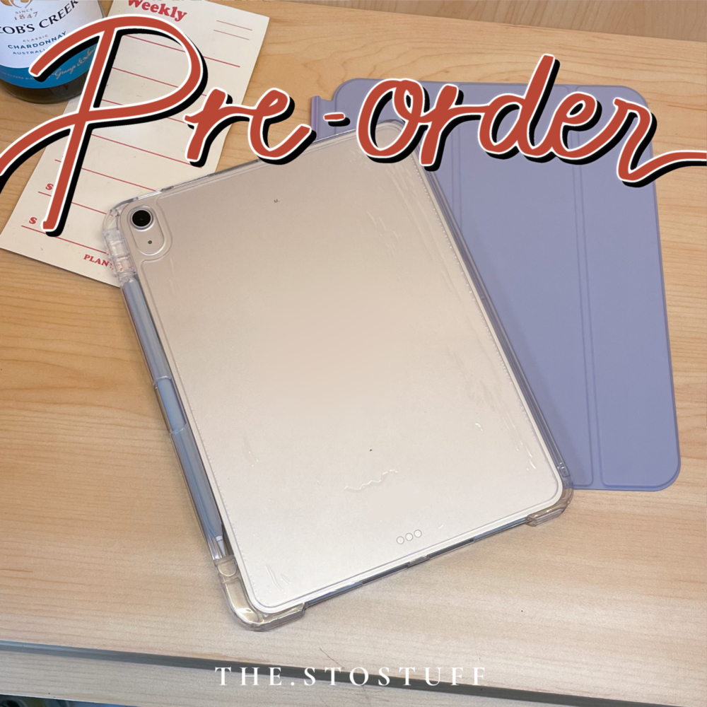 [ Pre-order ] Lucy - เคสหลังใสแข็ง รูดปกออกตั้งแนวตั้งได้ | for iPad Mini 6 , Gen 7/8/9/10 , Air 4/5/6 , Pro 11/12.9/13
