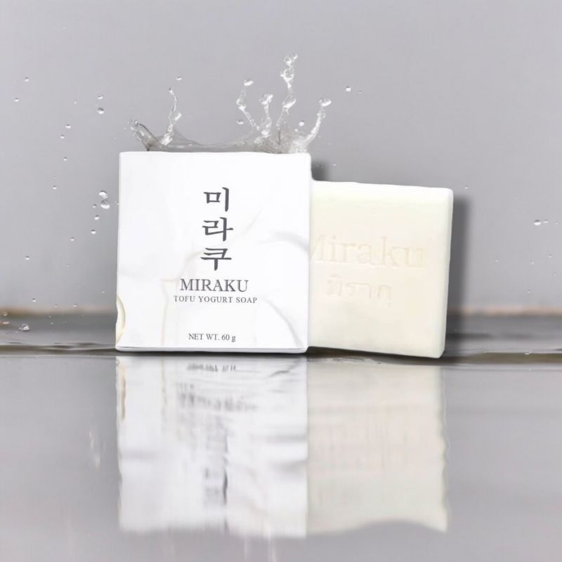 สบู่มิรากุ เต้าหู้โยเกิร์ต ขนาด 60 กรัม (แท้ตัวแทนจำหน่าย)