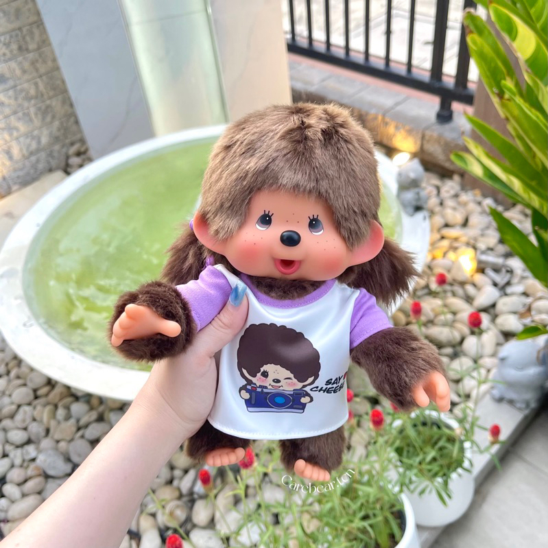 (พร้อมส่ง/ส่งด่วน💜)Monchhichi น้องเกล รุ่นดัดแขนขาได้ ลิขสิทธิ์แท้100%