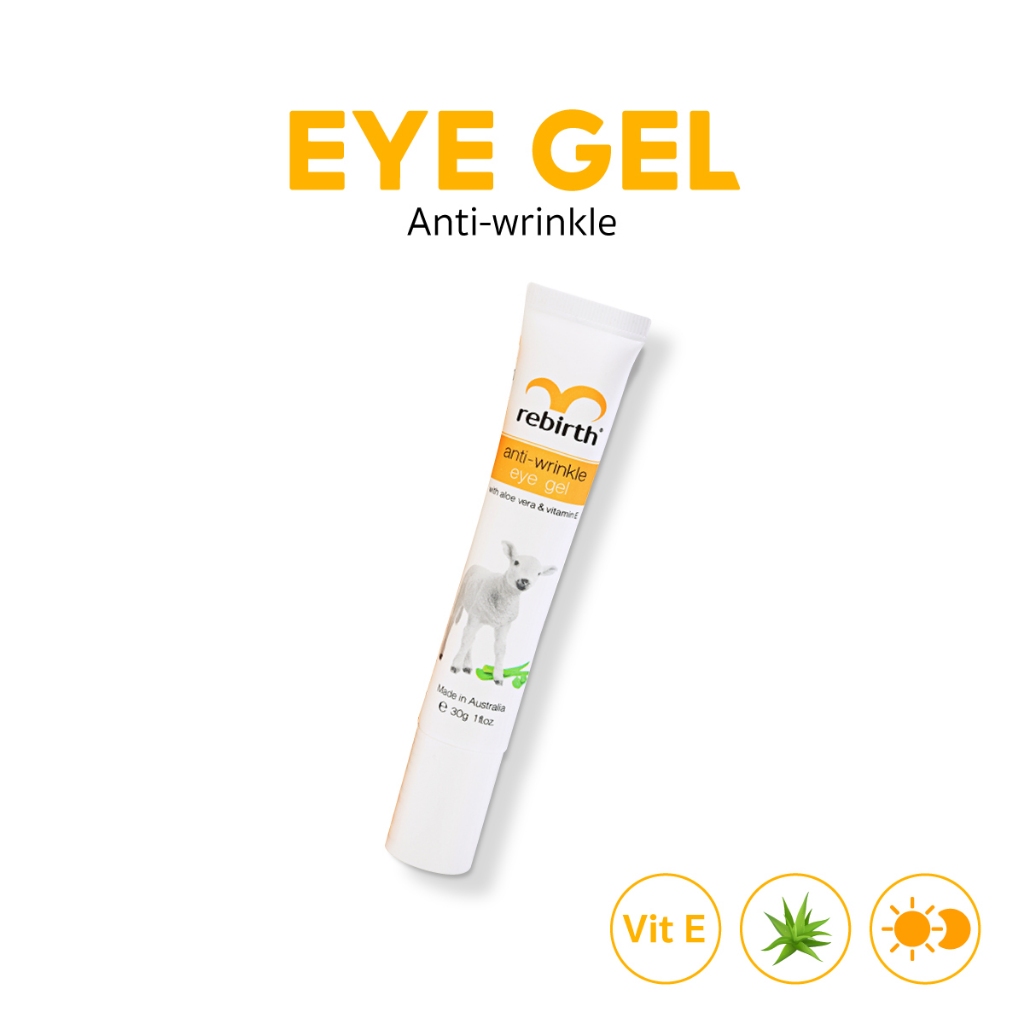 REBIRTH ANTI - WRINKLE EYE GEL 30ML รีเบิร์ท เจลทารอบดวงตา ลดรอยคล้ำ รอยเหี่ยวย่น