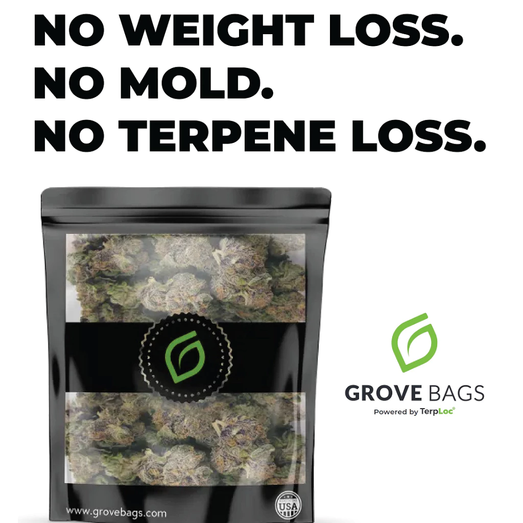 พร้อมส่งด่วน! ถุงบ่ม ของแท้ ถุงบ่มกัญชา Grove Bags TerpLoc Half Pound Window ขนาด 1/2 ปอนด์ หรือ 226 กรัม thumbnail 5