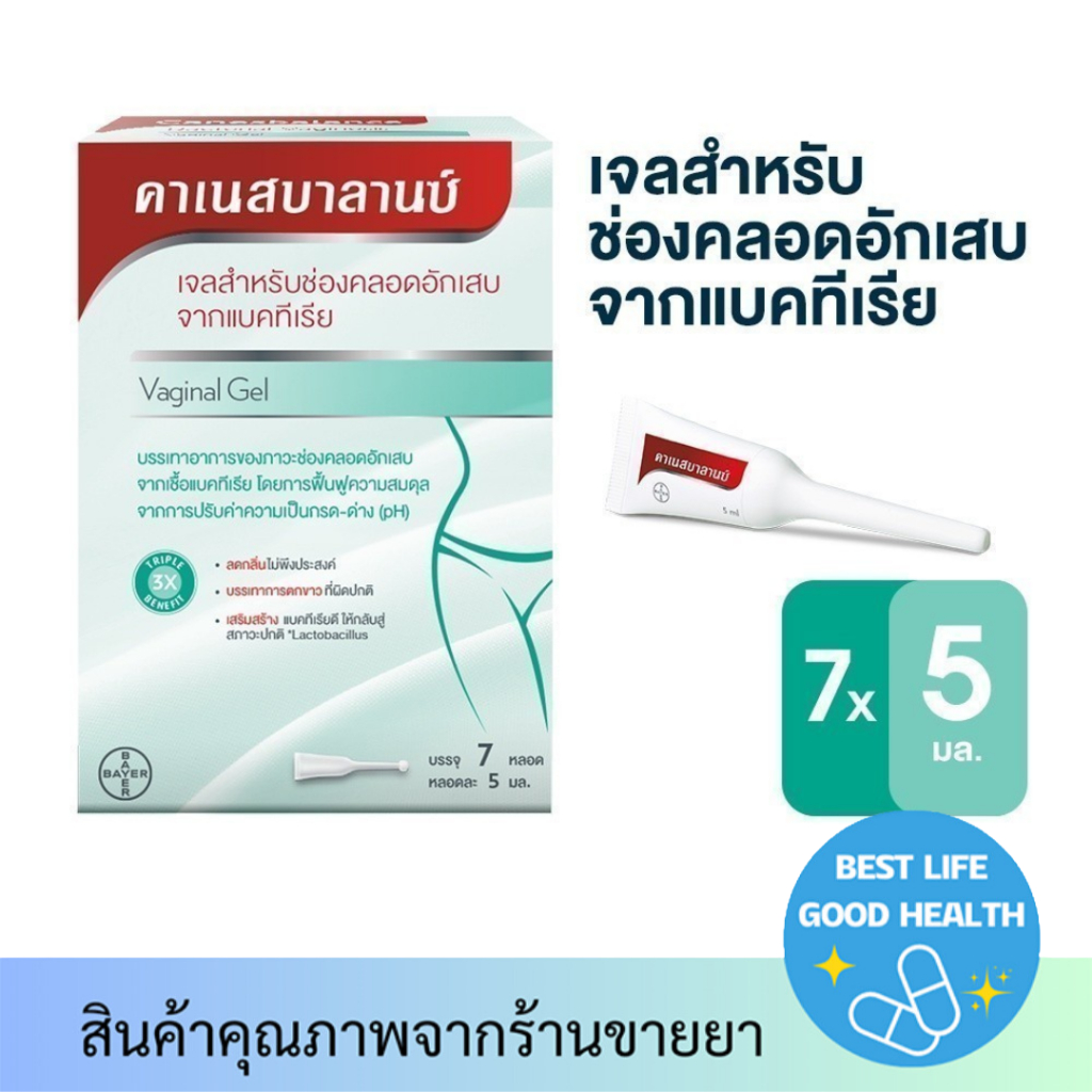 Canesbalance คาเนสบาลานซ์ เจลสำหรับช่องคลอดอักเสบจากเชื้อแบคทีเรีย ลดกลิ่น ลดอาการตกขาว และฟื้นฟูควา