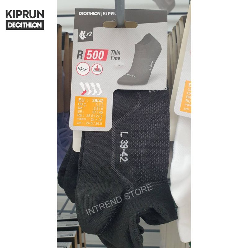 ถุงเท้าวิ่งข้อสั้น รุ่น RUN 500 (แพ็ค 2 คู่) – เนื้อผ้าบาง ระบายอากาศดี สำหรับการวิ่งทุกระยะ - รูปที่ 3