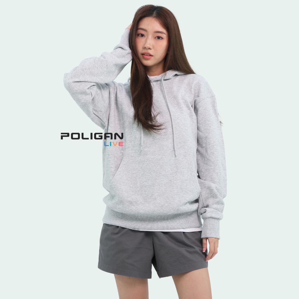POLIGAN LIVE กางเกงขาสั้นหญิง เอวยางยืดมีสายปรับด้านใน มีกระเป๋าข้าง PLB002 — صورة 5