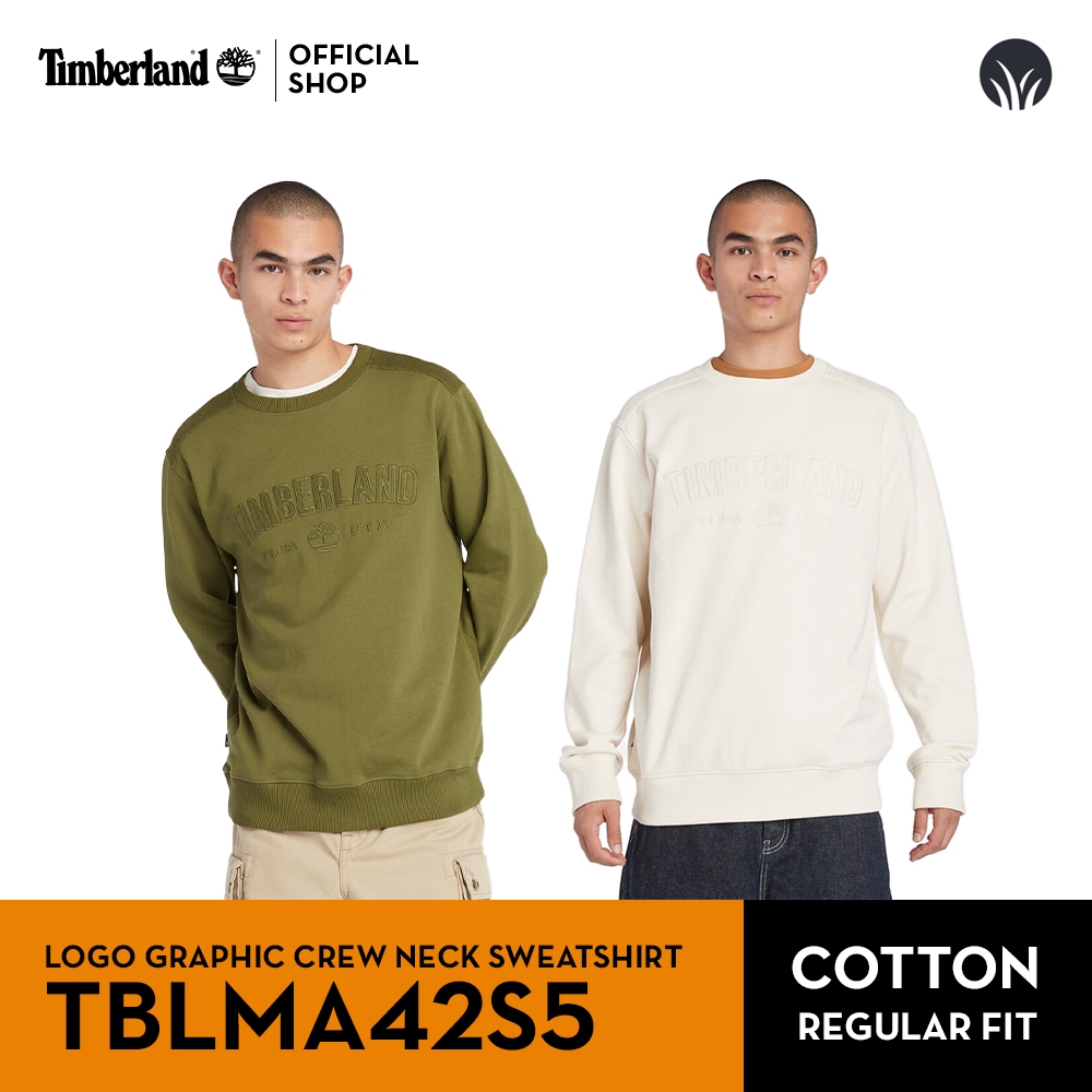 Timberland Men's LOGO GRAPHIC CREW NECK SWEATSHIRT เสื้อสเวตเชิ้ต (TBLMA42S5)