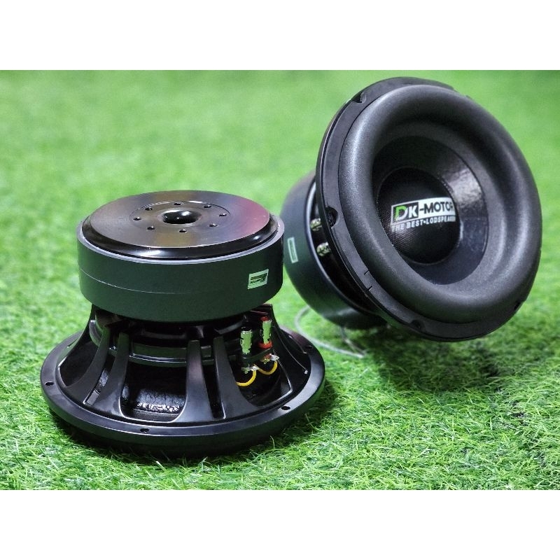 ซับ8นิ้ว โครงดำ ก้านแบน ตูดดำ DK MOTOR 8” 145/20/2 v.50.5mm ดอกเบส ดอกซับ วูฟเฟอร์ ลำโพงซับ diy subw