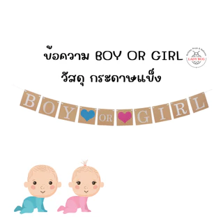Ladybug ทายเพศลูก ป้ายอักษร It's A BOY It's A GIRL & BOY OR GIRL มาใหม่