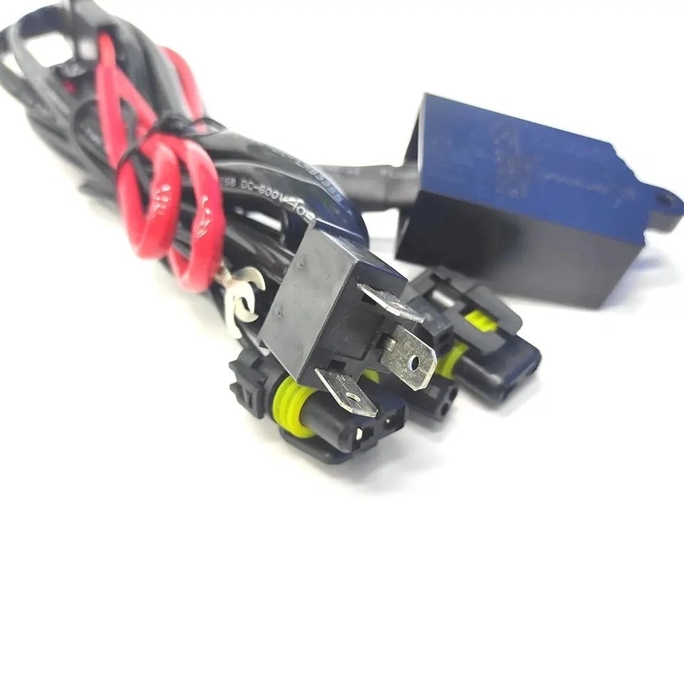ez_auto สายรีเลย์ H4 สำหรับหลอด xenon ขั้ว H4slide หรือใช้กับโปรเจคเตอร์ ที่มีไฟสูงต่ำ แบบม่านได้ กันน้ำ 100%