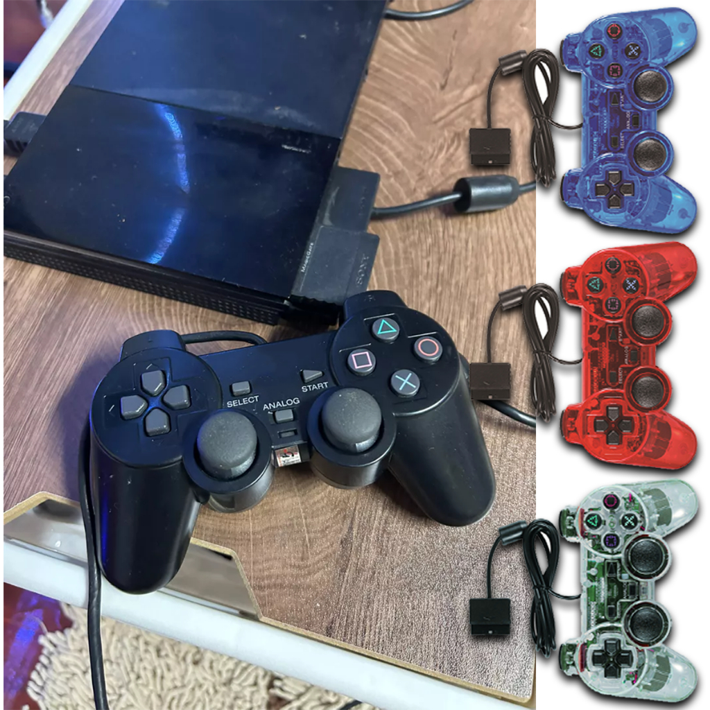 จอย PS2 หลายสีให้เลือก จอยเกมส์ ps2 มีสาย