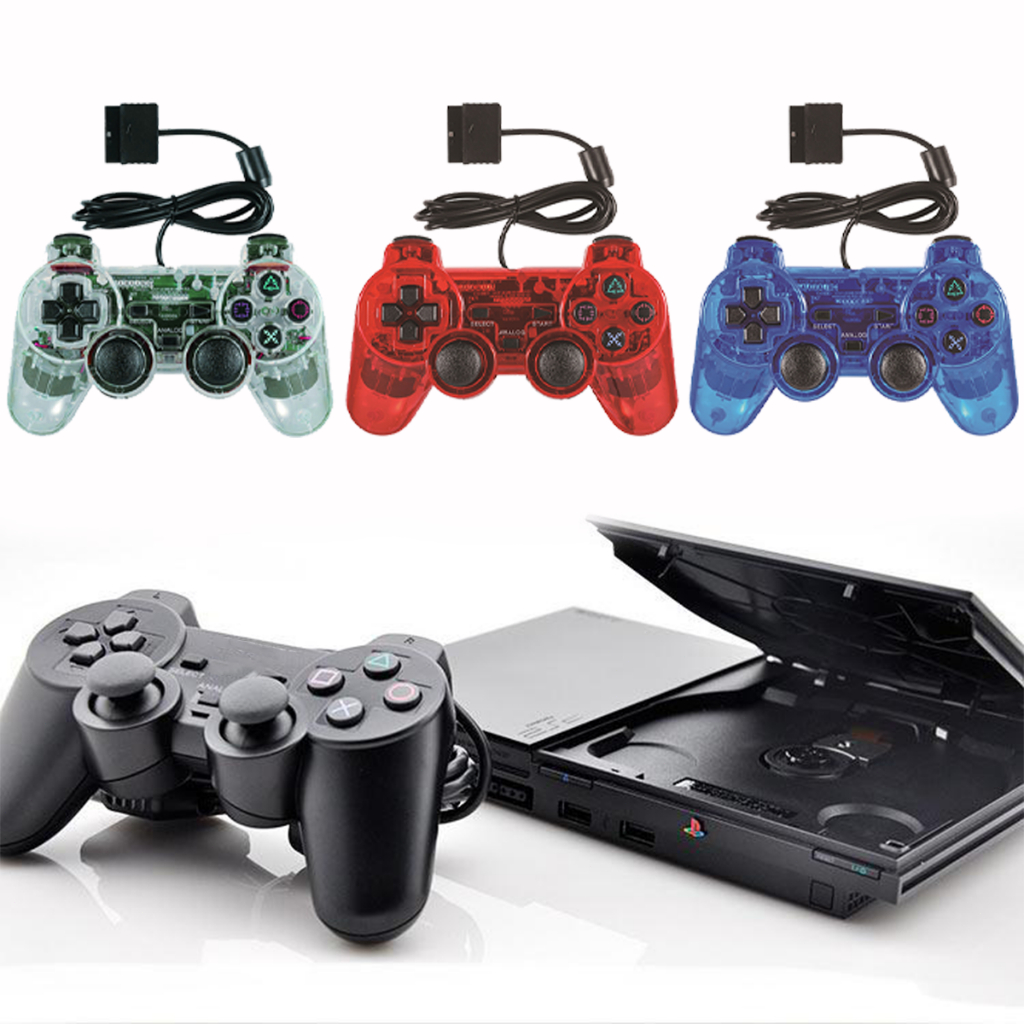 จอย PS2 หลายสีให้เลือก จอยเกมส์ ps2 มีสาย
