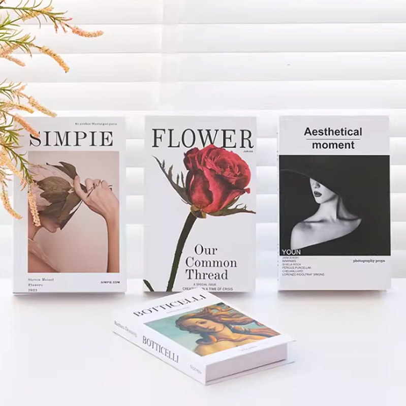หนังสือปลอม (ชุด 5 ชิ้น) ของแต่งบ้าน หนังสือตกแต่ง พร๊อพถ่ายรูป พร๊อพแต่งห้อง