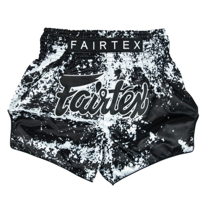 กางเกงมวยรุ่น BS1949 Fairtex Muay Thai Shorts - Grunge Black