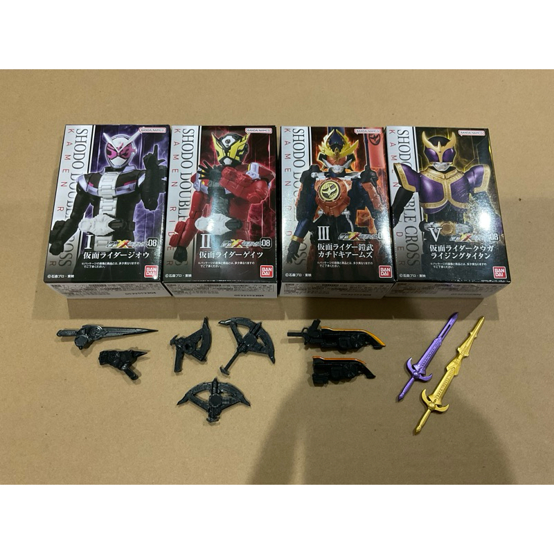 สินค้าพร้อมจัดส่ง : Shodo XX Rider ชุดที่ 8 แบบแยกรายการพร้อมพาร์ทเสริม ของใหม่ มีจุดขยับหลากหลาย ขนาดประมาณ 10เซนติเมตร
