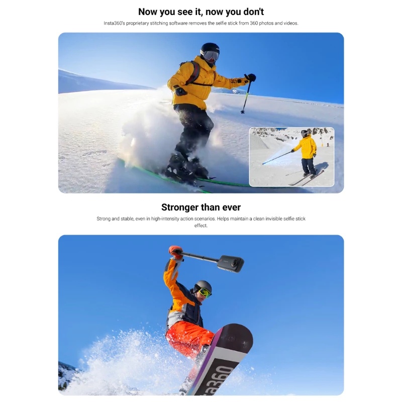 Insta360 Invisible Selfie Stick รุ่นใหม่ล่าสุด 114 cm. รับประกันศูนย์ 1 ปี thumbnail 4