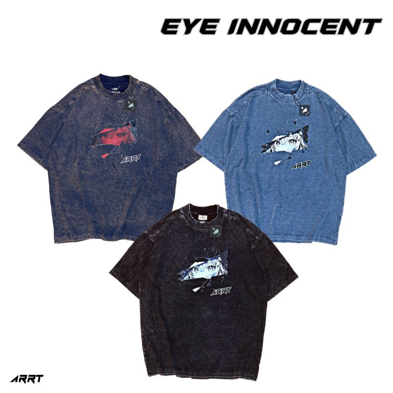 [ ARRT ] - เสื้อยืด Oversize ผ้าฟอก Classic ลาย EYE INNOCENT