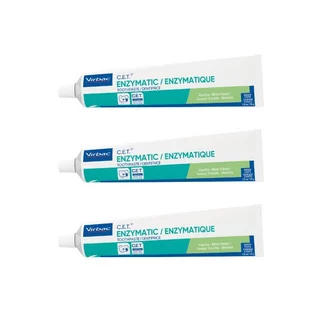 แพ็ค 3 ชิ้น! Virbac ยาสีฟัน ซีอีที รสวานิลลา-มินต์ [C.E.T.® Enzymatic] สำหรับสุนัขและแมว Clinical Proven ป้องกันและลดกา