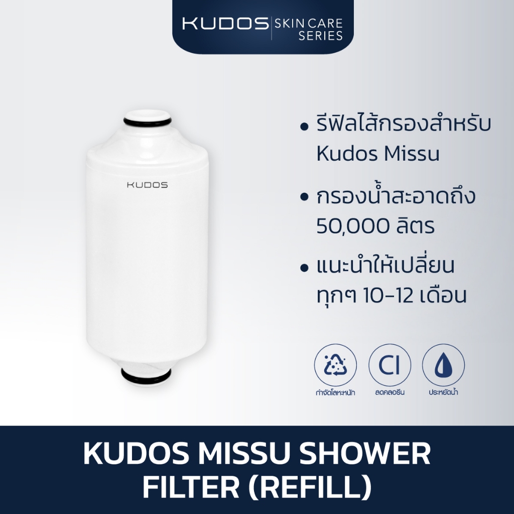 [พร้อมส่ง] KUDOS Missu Shower Filter (Refill) ไส้กรองสำหรับ KUDOS MISSU