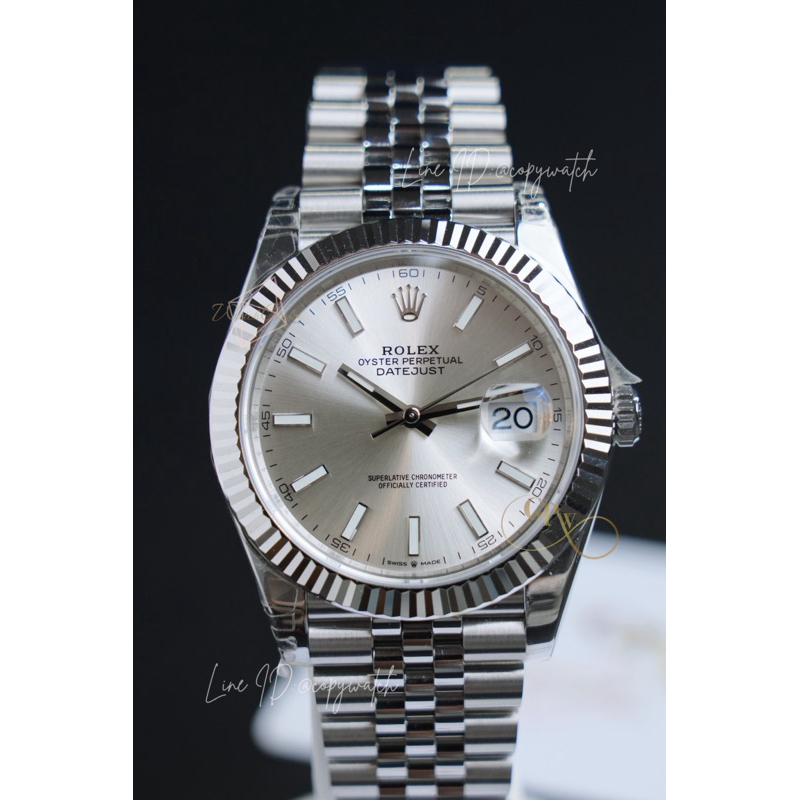 Rolex Datejust 41 mm. Silver Dial Automatic swiss movement