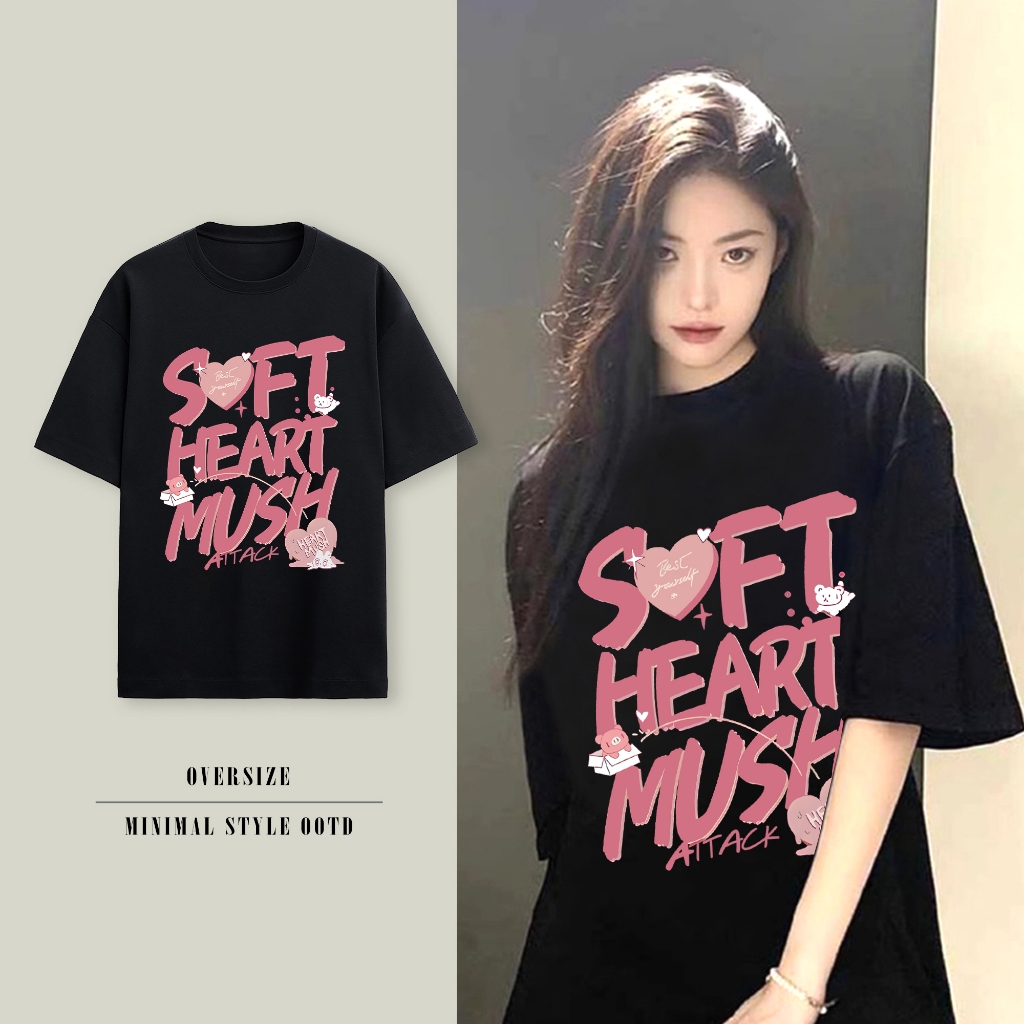 TOP ”SFT“ เสื้อยืด oversize เสื้อยืดผู้หญิง คอตตอน  ใส่สบายสุดๆ คอกลม เเขนสั้น ส่งจากไทย S-4XL