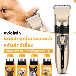 ตัดขนหมาไร้สาย ชุด12ชิ้น USB ชาร์จ ตัดขนสุนัข แบตตาเลี่ยนตัดขนแมว ตัดเล็บแมว ที่รูดขนแม