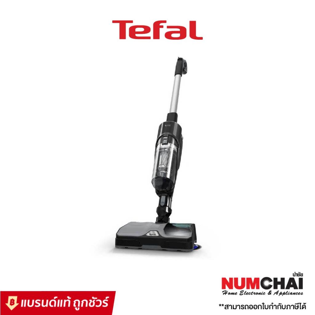 Tefal เครื่องดูดฝุ่นและถูพื้นไร้สาย X-COMBO 2 IN 1 รุ่น GF3039KO