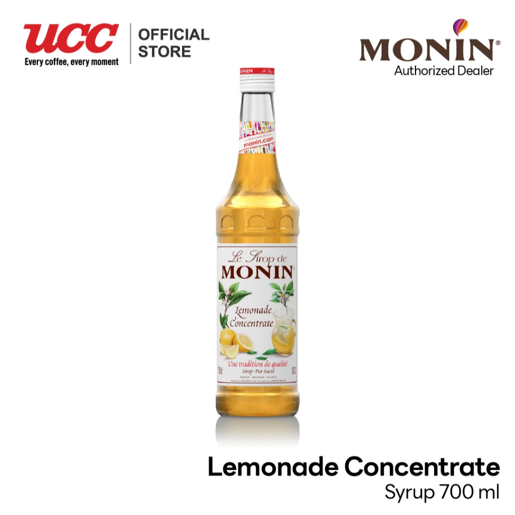 MONIN Lemonade Concentrate Syrup น้ำเชื่อมกลิ่นเลม่อนเข้มข้น 700ml.