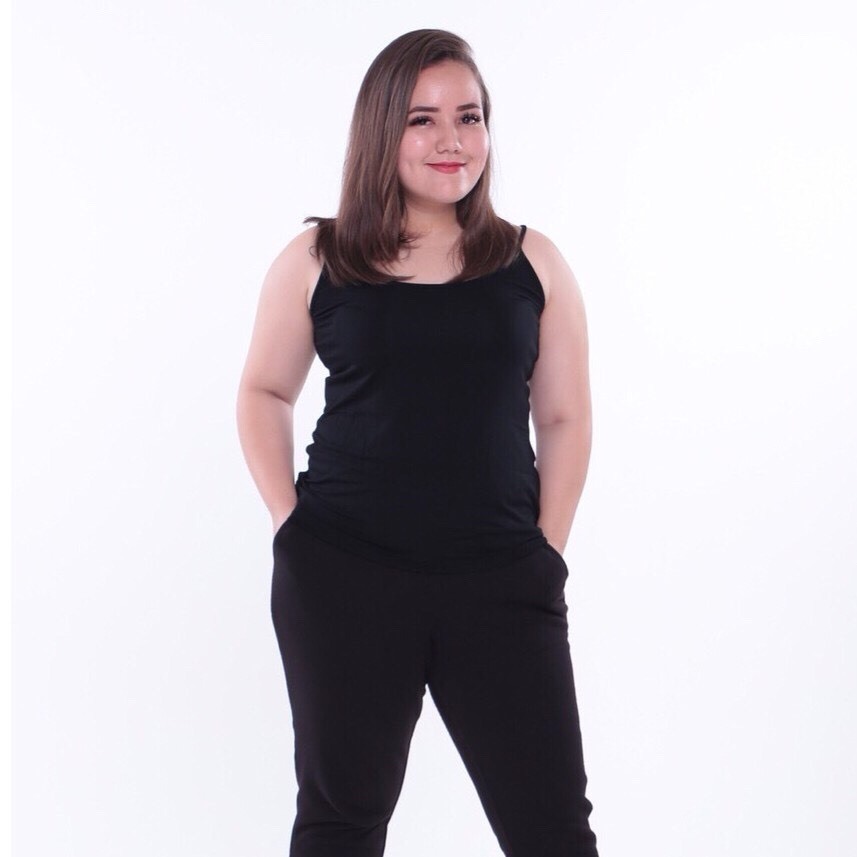 ( เดี่ยวเว้า ไซส์ *XL) เสื้อสายเดี่ยวคอเว้า แบรนด์ CHOTYSHOP สินค้าผลิตในไทย BAU.A