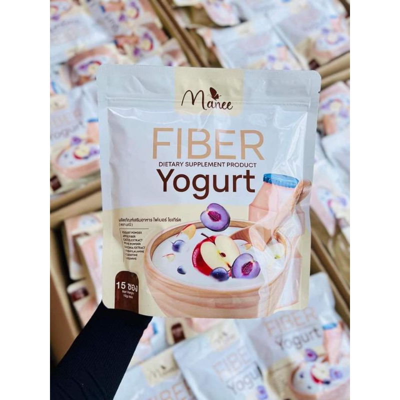 Fiber Yogurt ไฟเบอร์โยเกิร์ต แบรนด์มณี Manee