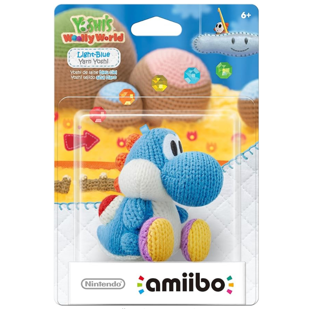 Nintendo Amiibo - Yoshi's Woolly World - Light Blue Yarn Yoshi
