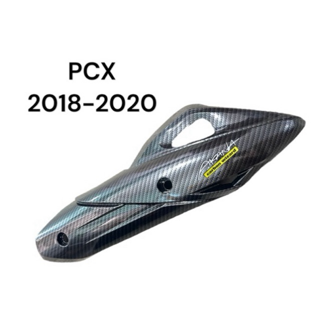 กันร้อนpcx 2018-20 บังท่อpcx 2018-20ฝาครอบท่อpcx 2018-20 คาร์บอน เคฟล่า 5D เวฟ110i  Arana  จัดส่งวัน