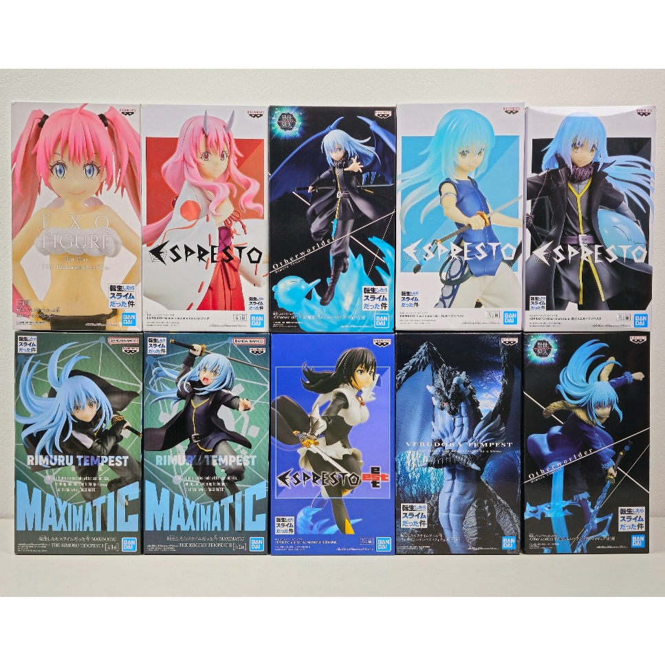 [ฟิกเกอร์แท้] Tensei shitara Slime Datta Ken - Rimuru / Milim / Shuna / Shizue - EXQ  Espresto Maximatic (Bandai Spirits
