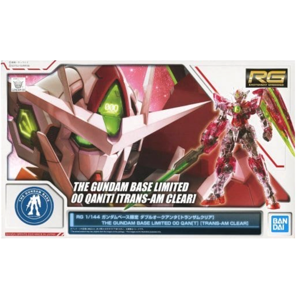 RG 1/144 The Gundam Base Limited OO Qan[T] (Trans-Am Clear)