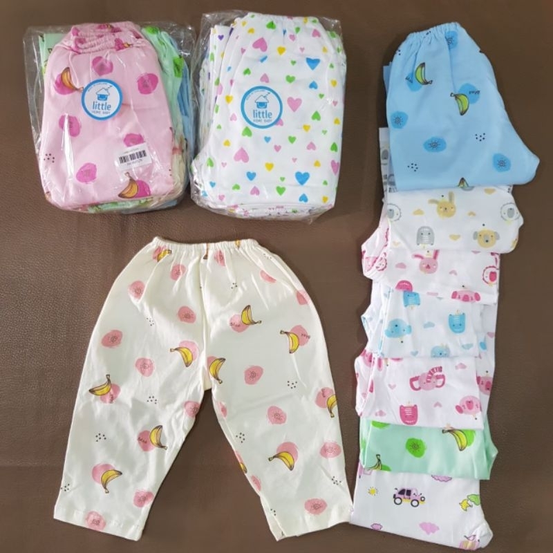 Little Baby กางเกงขายาวเด็กอ่อน 0-3 เดือน ผ้าคอตตอน เกรดแบรนด์