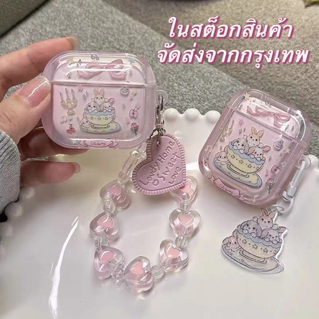พร้อมส่งในไทย เคส for Airpods 3 2 1 Soft Case Airpods pro pro2 y2k น่ารัก ซิลิโคนนิ่ม การป้องกันการตก Airpod gen3 gen2