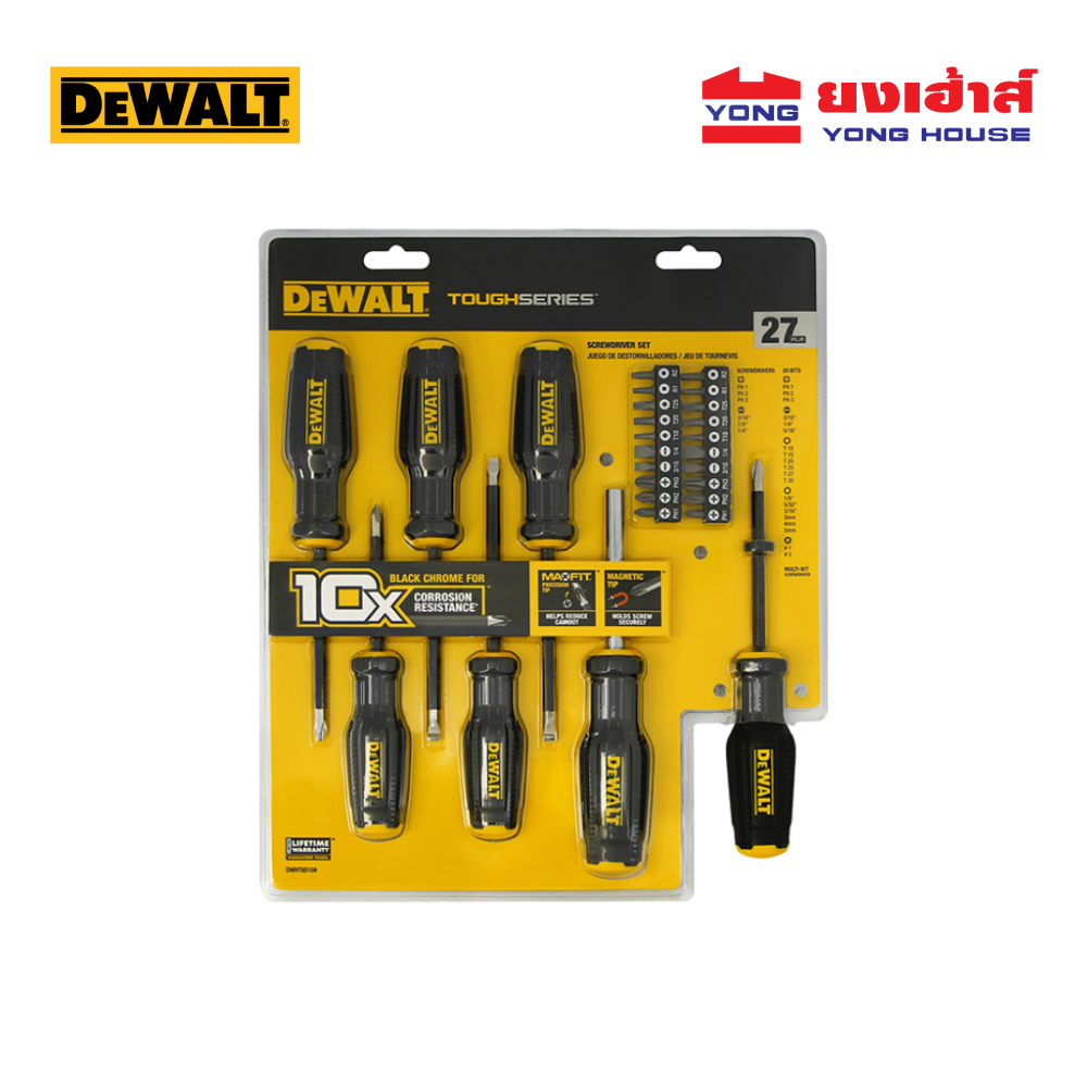 DEWALT ชุดไขควง รุ่น DWHT65104 27ชิ้น รุ่น DWHT65102 8ชิ้น รุ่น DWHT65101 4ชิ้น ไขควง