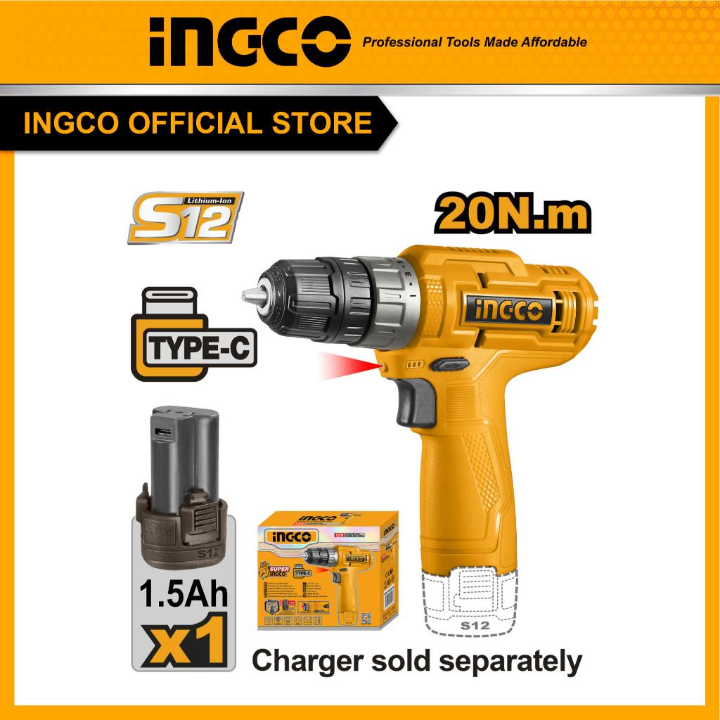 INGCO l สว่านไร้สาย 12V (CDLI12428)