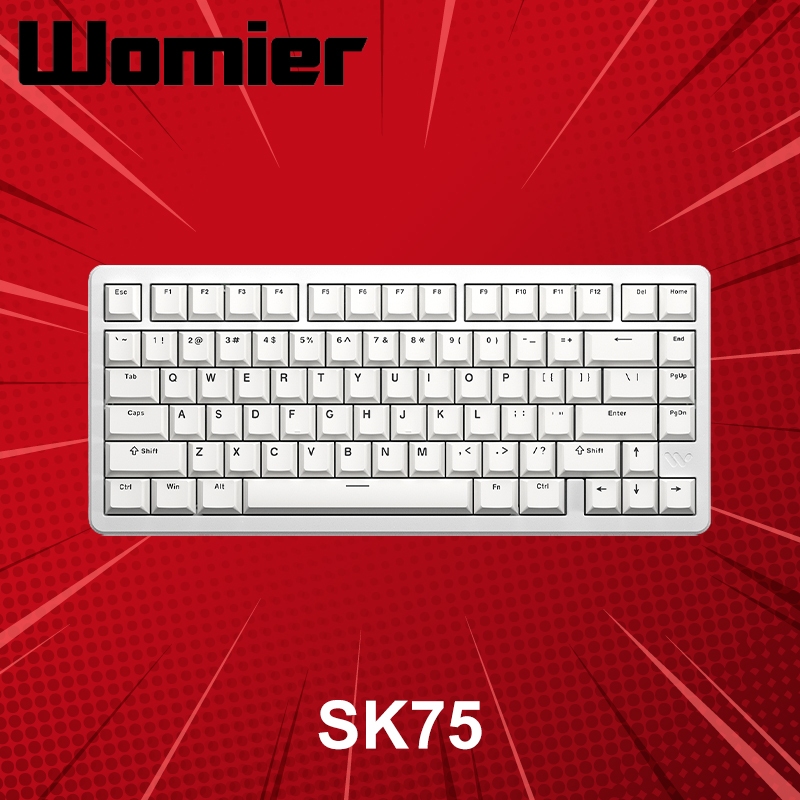 คีย์บอร์ดไร้สาย Womier SK75 (ภาษาอังกฤษ) ประกันศูนย์ 1 ปี