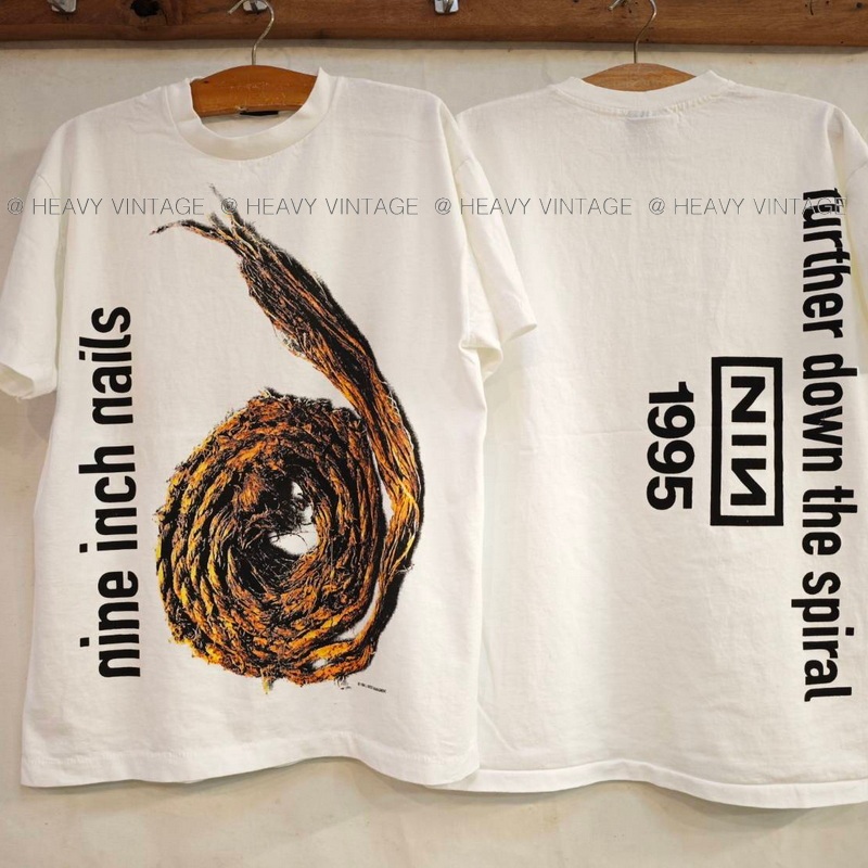 NINE INCH NAILS 1995 เสื้อทัวร์ โปรโมท อัลบั้ม วงร๊อค วินเทจ heavy vintage shrit