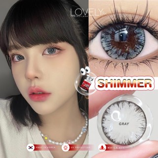 🔥 คอนแทคเลนส์ ✨ขนาดบิ๊กอาย✨ Shimmer (Lovelylens) Gray / Brow…