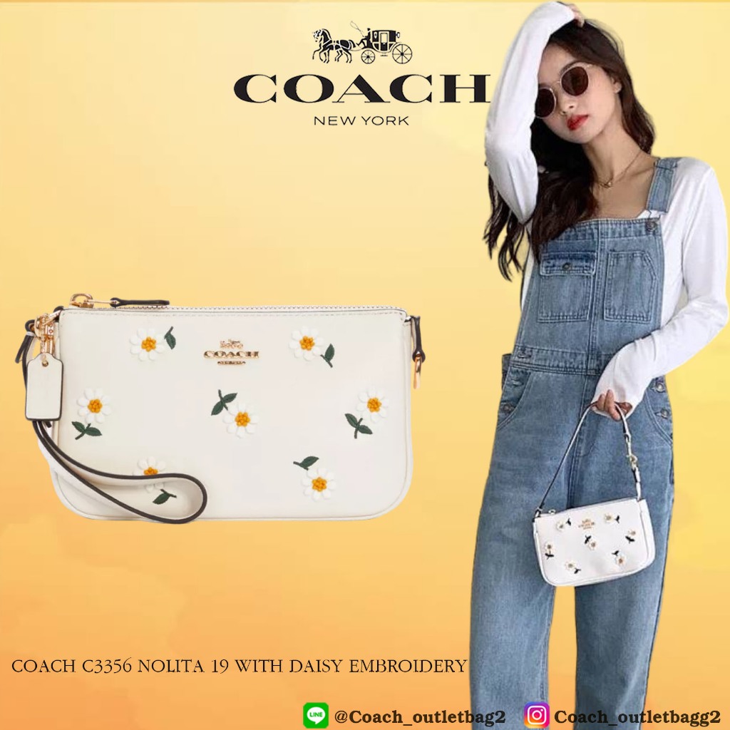 COACH C3356 NOLITA 19 WITH DAISY EMBROIDERY